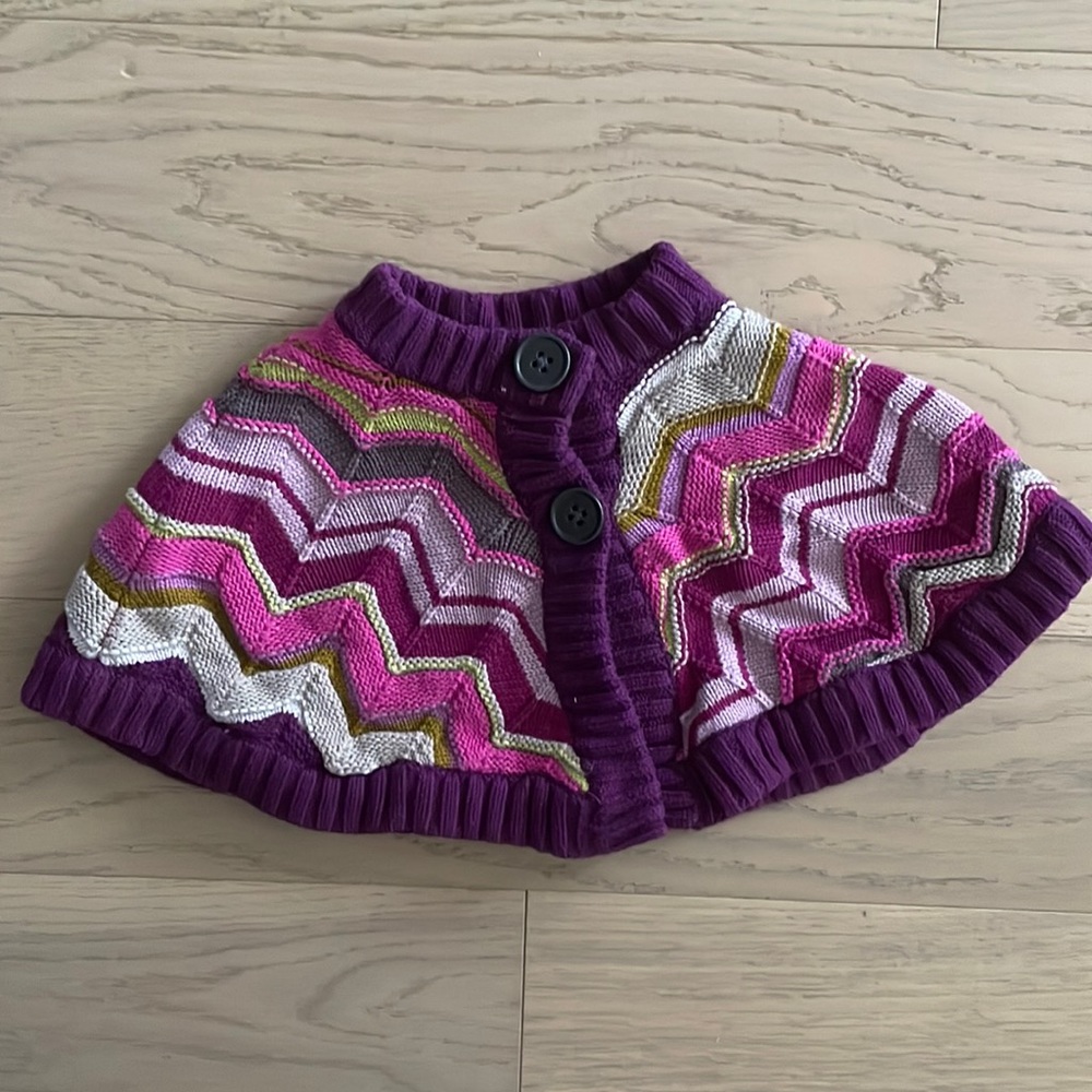 Purple toned poncho 18 months- 24 Months